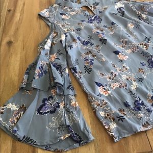 Cold Shoulder Bell Sleeve Top